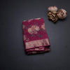 Chiffon Rose Pink Printed Saree 02
