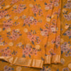 Chiffon Yellow Printed Saree