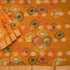 Chiffon Yellow Printed Saree 02