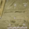 Organza Olive Green Stone Worked Saree - Kumaran Silks