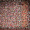 Semi Raw Silk Rust Orange Kalamkari Printed Saree