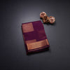 Silk Cotton Dark Violet Zari Worked Saree 02