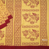 Sungudi Cotton Light Yellow Printed Saree Without Blouse