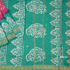 Sungudi Cotton Hot Pink Printed Saree Without Blouse 04 - Kumaran Silks