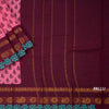Sungudi Cotton Rose Pink Printed Saree Without Blouse 05