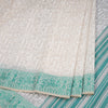 Chanderi Cotton Cream Printed Saree
