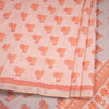 Chanderi Cotton Light Peach Printed Saree
