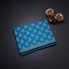 Chanderi Cotton Blue Printed Saree 02