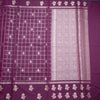 Semi Raw Silk Plum Purple Zari Worked Saree