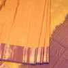 Semi Silk Mango Yellow Zari Worked Saree
