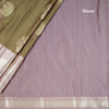 Semi Silk Shot Colour Silver Zari Worked Saree