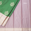 Semi Silk Green Zari Worked Saree 02