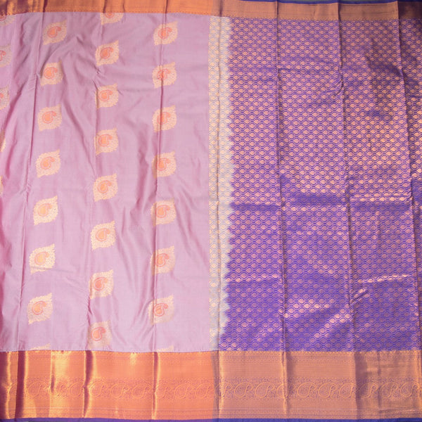 Semi Silk Onion Pink Zari Worked Saree