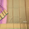 Semi Silk Plum Purple Zari Worked Saree
