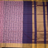 Poly Cotton Light Pink Printed Saree