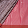 Silk Cotton Tissue Chocalate Brown Saree