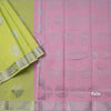 Silk Cotton Light Green Zari Worked Saree 02