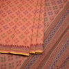 Chanderi Cotton Peach Printed Saree 03