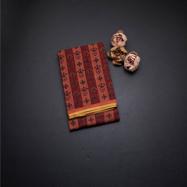 Chanderi Cotton Multi Colour Printed Saree 02