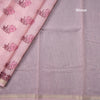 Chanderi Cotton Light Pink Printed Saree