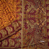 Chanderi Cotton Mango Yellow Printed Saree