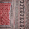 Chanderi Cotton Maroon Printed Saree 03