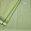 Chanderi Cotton Light Green Printed Saree