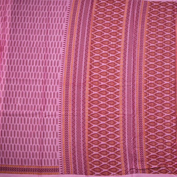 Chanderi Cotton Light Pink Printed Saree 02