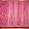 Chanderi Cotton Hot Pink Printed Saree