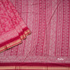 Chanderi Cotton Hot Pink Printed Saree