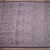 Chanderi Cotton Lilac Purple Printed Saree