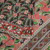 Kalamkari Cotton Black Floral Printed Saree