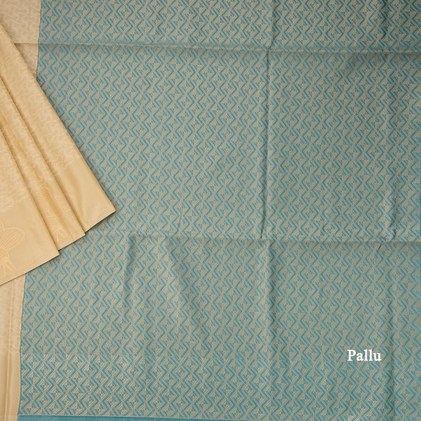 Semi Soft Silk Sandal Thread Work Saree