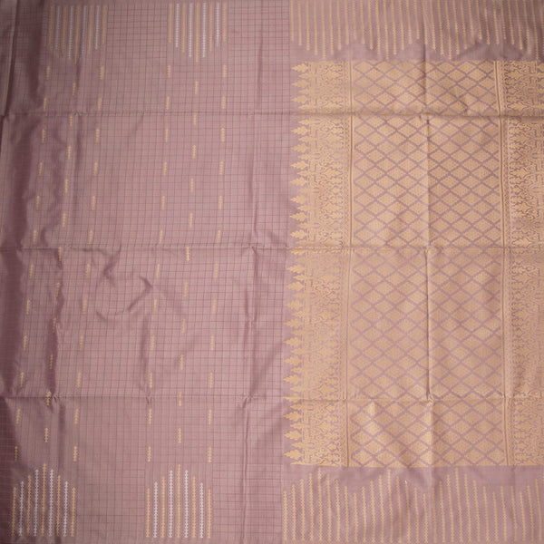 Semi Soft Silk Coffee Brown Thread Work Saree With Zari Buttas