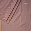Semi Soft Silk Coffee Brown Thread Work Saree With Zari Buttas