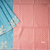 Semi Soft Silk Sky Blue Thread Work Saree With Zari Buttas 02
