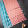 Semi Soft Silk Sky Blue Thread Work Saree With Zari Buttas 02