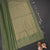 Semi Soft Silk Sage Green Thread Work Saree With Zari Buttas