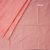 Semi Soft Silk Peach Thread Work Saree With Zari Buttas