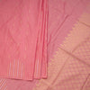 Semi Soft Silk Rose Pink Thread Work Saree With Zari Buttas