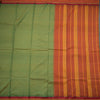 Dharwad Cotton Green Plain Saree 06