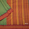 Dharwad Cotton Green Plain Saree 06