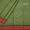 Dharwad Cotton Green Plain Saree 06 - Kumaran Silks