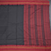 Dharwad Cotton Black Plain Saree 02