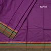 Dharwad Cotton Purple Plain Saree 03 - Kumaran Silks