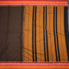 Dharwad Cotton Black Striped Saree