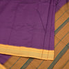 Dharwad Cotton Purple Plain Saree 04