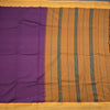Dharwad Cotton Purple Plain Saree 04