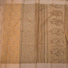 Chanderi Cotton Light Brown Printed Saree