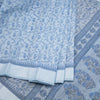 Chanderi Cotton Light Blue Printed Saree
